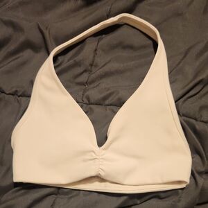 WeWoreWhat Cream Bikini Top